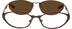 Stainless Steel Full-Rim Frame with Polarized Magnetic Snap-on Sunlens and  Designer Acetate Temples 540115 in Brown