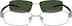 Stainless Steel Full-Rim Frame with Polarized Magnetic Snap-on Sunlens and Flexible Plastic Temples 540211 in Silver