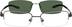 Stainless Steel Half-Rim Frame with Polarized Magnetic Snap-on Sunlens and Flexible Plastic Temples 540312 in Gray