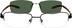 Stainless Steel Half-Rim Frame with Polarized Magnetic Snap-on Sunlens and Flexible Plastic Temples 540321 in Black