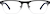 Front view without clip-on of Rectangle Polarized Magnetic Snap-on Set 541121 in Black thumbnail