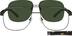 Stainless Steel Full-Rim Frame with Polarized Magnetic Snap-on Sunlens 541712 in Gray