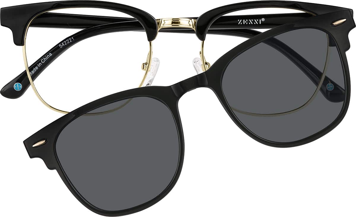 Clip On Sunglasses in black