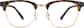 Front view without clip-on of World View Glasses 542225 in Tortoiseshell thumbnail
