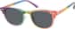 Angle view of Browline Glasses 542629 in Rainbow thumbnail