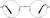 Front view of Round Glasses 550011 in Silver thumbnail