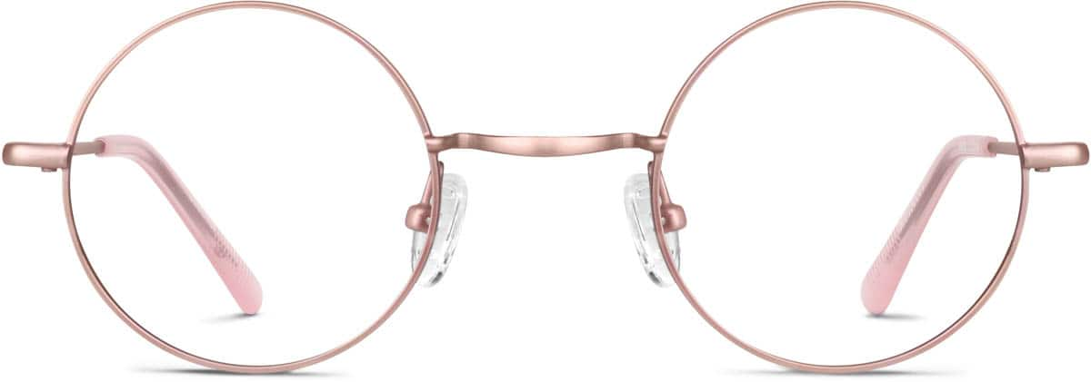 Front view of Round Glasses 550019 in Pink