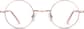 Front view of Round Glasses 550019 in Pink thumbnail