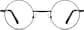 Front view of Round Glasses 550021 in Black thumbnail