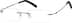 Rimless Glasses 550121 in Black