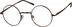 Round Glasses 550815 in Brown