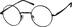 Round Glasses 550821 in Black