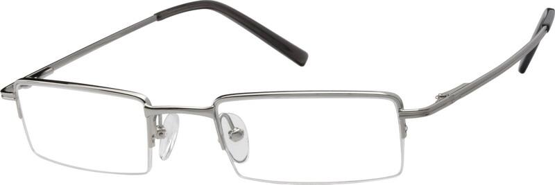 Silver Rectangle Glasses #551111 | Zenni Optical