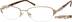 Oval Glasses 557214 in Gold