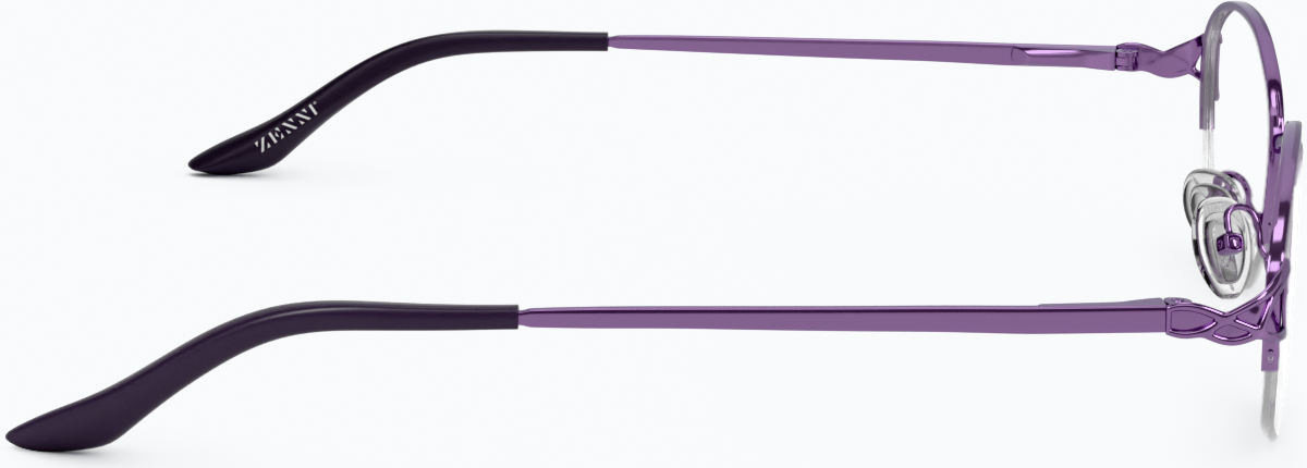 Side view of Oval Glasses 557917 in Purple thumbnail