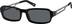 Acetate Full-Rim Frame with Polarized Magnetic Snap-on Sunlens and  Designer Stainless Steel Temples 560021 in Black