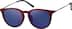 Round Eyeglasses With Clip-On 560325 in Tortoiseshell