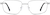 Front view of Titanium Rectangle Glasses 570211 in Silver thumbnail