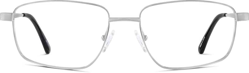 Silver Titanium Rectangle Glasses