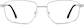 Front view of Titanium Rectangle Glasses 570211 in Silver thumbnail