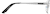 Side view of Titanium Rectangle Glasses 570211 in Silver thumbnail