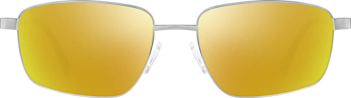 Image of Titanium Rectangle Glasses