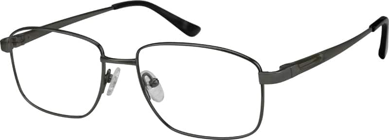 Gray Titanium Rectangle Glasses 570212 Zenni Optical 7872