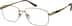 Titanium Rectangle Glasses 570214 in Gold