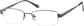Angle view of Titanium Rectangle Glasses 570312 in Gray thumbnail