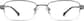 Front view of Titanium Rectangle Glasses 570312 in Gray thumbnail