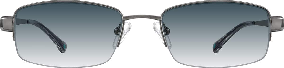 Image of Titanium Rectangle Glasses