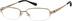 Titanium Rectangle Glasses 572114 in Gold