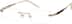 Titanium Rimless Glasses 572614 in Gold