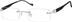 Titanium Rimless Glasses 573711 in Silver