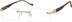 Titanium Rimless Glasses 573714 in Gold