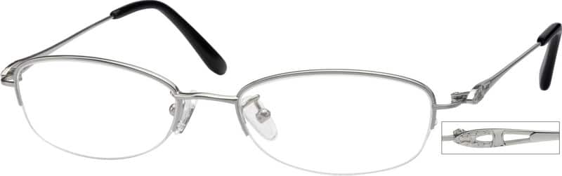 Red Titanium Oval Glasses #575618 | Zenni Optical Canada