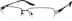 Titanium Rectangle Glasses 575721 in Black