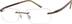 Titanium Rimless Glasses 576315 in Brown