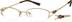 Titanium Oval Glasses 577714 in Gold