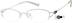 Titanium Oval Glasses 577730 in White