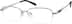 Titanium Rectangle Glasses 577911 in Silver