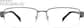 Front view of Titanium Rectangle Glasses 578212 in Gray thumbnail