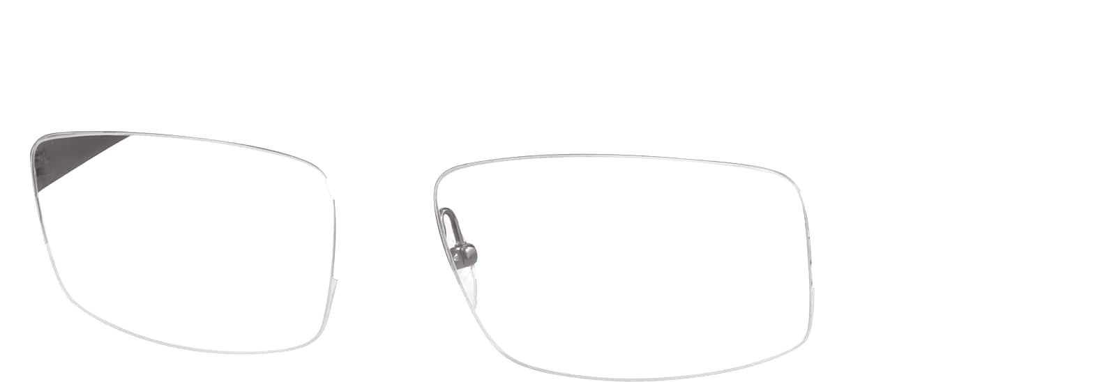 Gray Titanium Rectangle Glasses #578212 | Zenni Optical