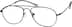 Titanium Aviator Glasses 578721 in Black