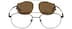 Bendable (Memory) Titanium Full-Rim Frame with Sunlens 580415 in Brown