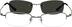 Half Rim Stainless Steel with Polarized Magnetic Snap-on Sunlens 582512 in Gray