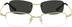 Half Rim Stainless Steel with Polarized Magnetic Snap-on Sunlens 582514 in Gold