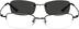 Half Rim Stainless Steel with Polarized Magnetic Snap-on Sunlens 582521 in Black