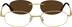 Metal Alloy Spring Hinge Frame with Polarized Magnetic Snap-on Sunlens 583314 in Gold