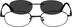 Metal Alloy Spring Hinge Frame with Polarized Magnetic Snap-on Sunlens 583321 in Black